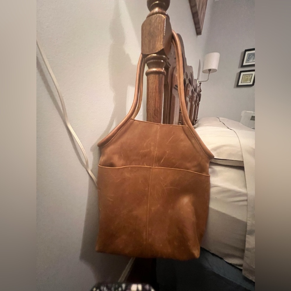 ABLE leather shoulder bag
